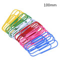 100mm color plastic wrapped paper clip multi-specification silver paper clip